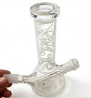 8inch Glow Eye Of Providence Glass Beaker Bong Thick Hookah Water Pipe 14mm Bowl