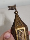 Vtg Original Israel Brass Judaica Besamim Spice Tower Havdalah Incense Burner 