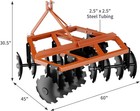 5 Ft Notched Disc Harrow Plow Fits For Category 0   1 Tractor  3 Point Fixation