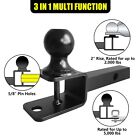 1-1 4  Solid Shank 3 In 1 Atv Utv Multi Hitch Mount With 2 Inch Ball Hitch