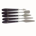 Stainless Steel Palette Knife Oil Painting Color Mixing Scraper 5pcs set