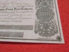 1859 Tuolumne County  Water Company Stock Certificate Lot Cu 1 Shares California