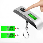 110lb 50kg Portable Digital Scale Lcd Display Electronic Hook Scale Luggage Hang