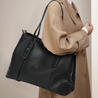 Luxury Genuine Leather Tote Bag For Women Large Capacity Work Shoulder Bag
