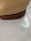 Authentic Chanel Beige   Black Cap Toe Logo Ballet Flats Bow Accent Size Eu 38