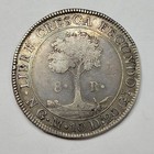 1829 Central American Republic Silver 8 Reales Beautiful Patina Scratch  t172