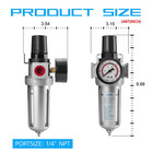 1 4  Npt Compressed Air Filter Regulator Combo  Air Filter Pressure Regulator