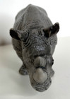Schleich 2001 Black Rhino Rhinoceros Animal Figure Toy 5-1 2  X 2-1 2  Retired