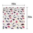 52 x52 vinyl Tablecloth Heavy Duty Flannel Backed Waterproof Oilproof Tablecover