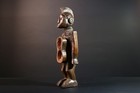 African Yoruba Jar Hand-carved Tribal Wood Wall Art Nigeria Decor Piece-g5639