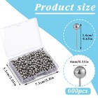 420pcs Sewing Pins For Fabric  0 63in Colored Head Straight Pins   Small Stra   