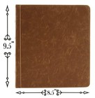 2fold Mini 2 Inch 3 Ring Binder 9 4  X 8 5  - Vintage Pu Leather Small