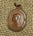 Vintage Thai Metal Buddhist Monk Amulet   Pendant   Talisman