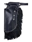 Western Chinks Chaps - Buckstitched Synthetic Leather - Blk Or Brn - S m l xl