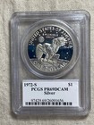 1972-s  1 Silver Proof Eisenhower Dollar Pr69dcam Pcgs Nice Coin Special Label