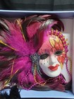 Porcelain Venetian-style Masquerade Wall Masks Lot Of 3 Masks