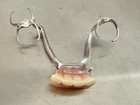 Metal Partial Lower Dentures Dental Oddities Scrap Bridge Used Fake Four Teeth