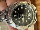 Seiko Kinetic Men s Stainless Steel  With Black Dial Watch - Sbbw063