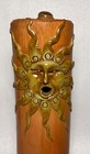 Incense Burner Smoker Hand Made Bamboo   10-1 2  Tall  Sun God