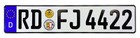 Rendsburg-eckernf  rde German Euro License Plate By Z Plates