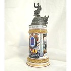 Antique Imperial German Regimental Stein - 113th Regiment  1905  Lithophane