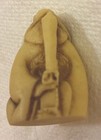 Carved Resin Japanese Netsuke Style Figurine Small Chip Noted 1 25   x1 0   