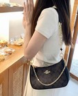 New Coach Ca548 Women   s Teri Shoulder Bag In Signature Canvas Gold brown Black