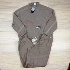 Nike Set Windrunner Woven Full-zip Jacket Loose Fit Track Suit Brown Women M
