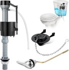 Universal Toilet Tank Replacement Kit - Toilet Fill Valve  Low Flow Rubber Flapp
