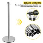 Crowd Control Stanchion Stanchion Set 2 Pieces Set With Black Velvet Rope