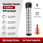 Pool Water Heater Above Ground  2000w Portable Thermostat Auto Shutoff Pool Heat