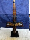 Rare Vintage Northwest Coast Tlingit Carved Wood Totem Raven Nugget Shop Alaska