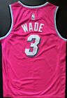 Real Nike Nba Miami Heat Dwayne Wade Sunset Vice City Pink Edition Jersey Size50