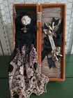 Nicol Sayre Halloween  beloved  11 Inch Doll In A Vintage Velvet Box coffin