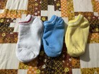 Vtg Women   s Lacoste French Terry Ankle Socks 3 Pair Low Cut 80s Izod Alligator