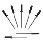 Allclean 200 Pcs 1 8  X 3 8  Aluminum Blind Rivets 3 2 X 10mm 1 8 x3 8  Black