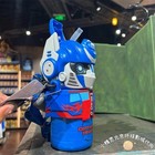 Optimus Prime Straw Cup Crossbody Water Bottle Cold Water Kettle Souvenir Gift