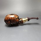 Moonlight Pipes  steampunk  Tomato W  Brass Handmade Briar Pipe  New
