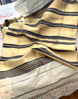 Traditional Vintage Antique Handwoven Indian Textile With Heavy Gold Ends  B379