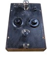 Vintage 1920s 1-tube Radio Receiver Slant Front Bakelite Homebrew Wireless Set