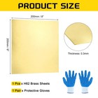 Brass Sheet Roll  8  X 8  28 Gauge 0 3mm  Thickness H62 Brass Sheets