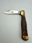 Vintage Parker Cutlery Company Stallion Clip Point Pick B0ne Folding Knife