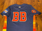 Houston Astros 2025 Game Used Worn Bat Boy Jersey Mlb Auth Team Issued Size 46