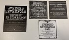 Avenged Sevenfold City Of Evil 4 Promo Stickers For Cd All Excess M shadows Mint