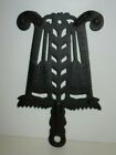 Vintage Americana J z h  Black Metal Cast Iron Trivet 1951 Grain   Tassel T-6