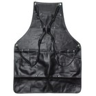 Professional Artificial Leather Apron Women men Barber Waterproof Multiuse Black