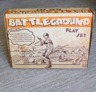 1963 Marx Battleground Play Set No  4754 W Box  Instructions  Working Helicopter