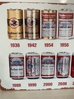 Budweiser Beer  Metal Sign - Anheuser Busch King Beers History Of Cans