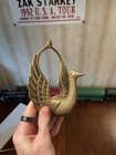 Vintage Solid Brass Swan Wall Hook 