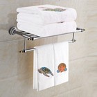 2 Pack Ocean Hand Towels 100 Percent Cotton Embroidered Premium Luxury Decor    
